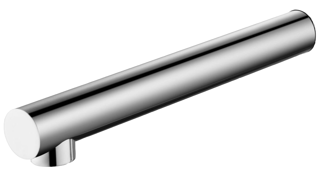 Mica Spout - Straight - 240mm - CHROME