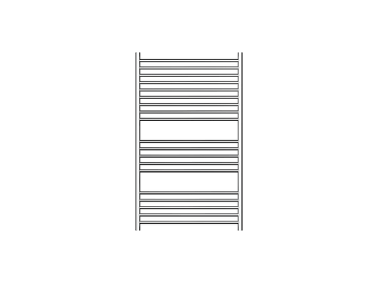 Allegra 19 Bar Wide Heated Towel Rail - Chrome