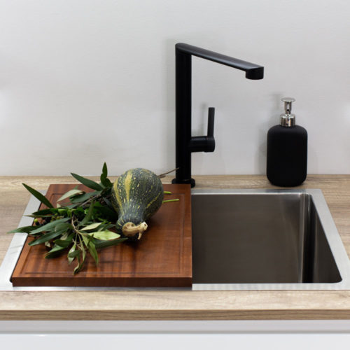 XCELSIOR Stainless Steel Elegant straight neck XPRESSFIT mixer Matt Black
