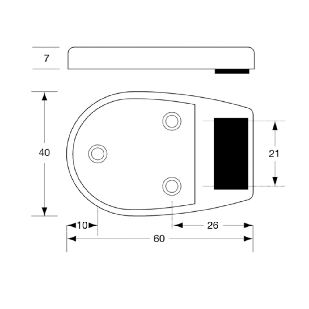 Xcel Series Bumper – Concealed - With Screw Fixings
