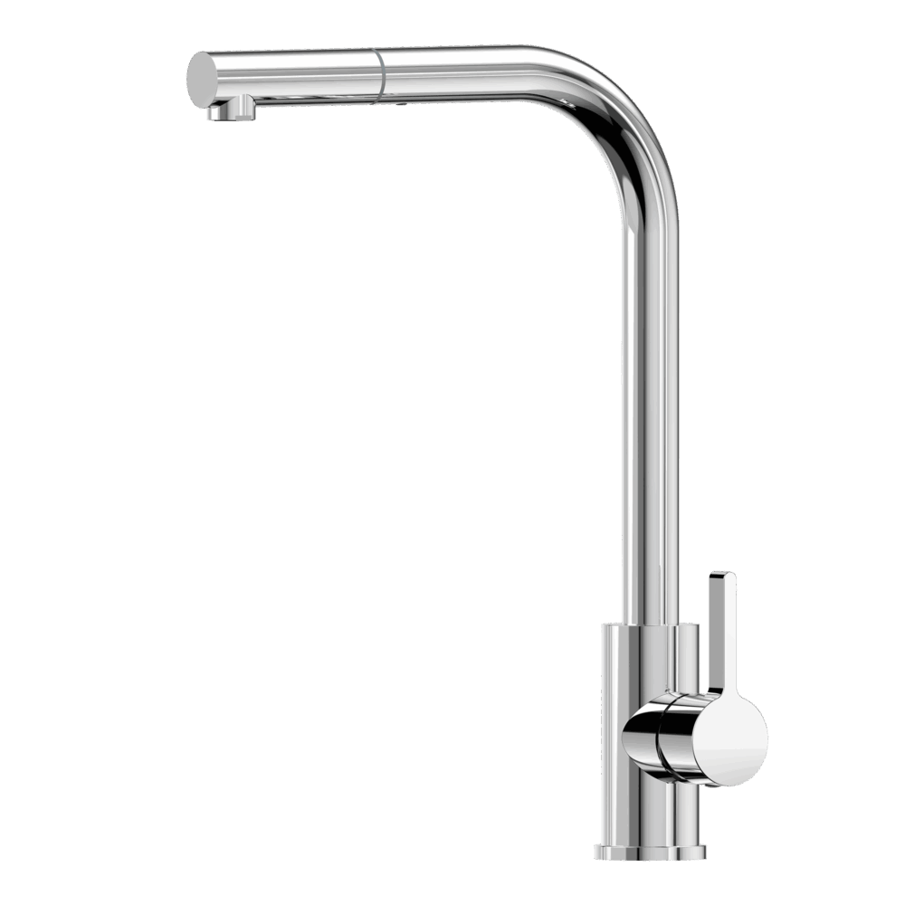 XCLAIMER Stainless Steel Straight neck XPRESSFIT retractable mini pull out mixer Polished