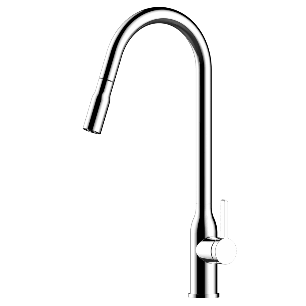XTRAVERT Stainless Steel Tall Gooseneck XPRESSFIT mini pull out mixer Chrome