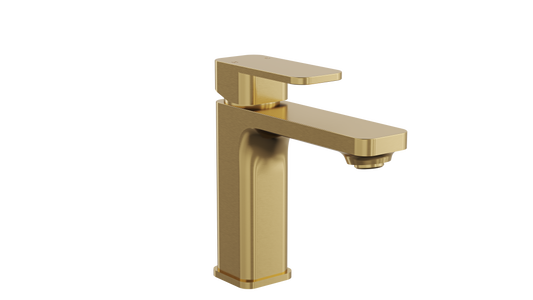 Zia Basin Mixer - Brushed Brass