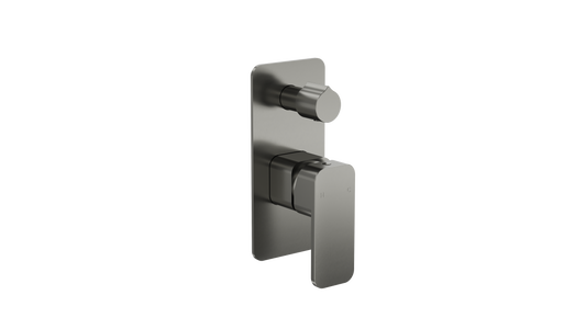 Zia Wall Mixer with Divertor - Gunmetal