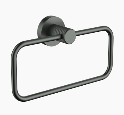 Linie Towel Ring In Gun Metal
