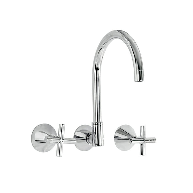 KIRRA PLUS Wall Sink Set - Chrome