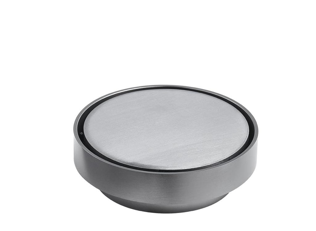BATHEX Gunmetal Grey Round Tile Insert Floor Waste Shower Grate Drain (88mm outlet)