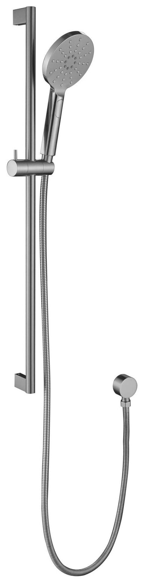Cora Round Sliding Shower Set - Brushed Nickel