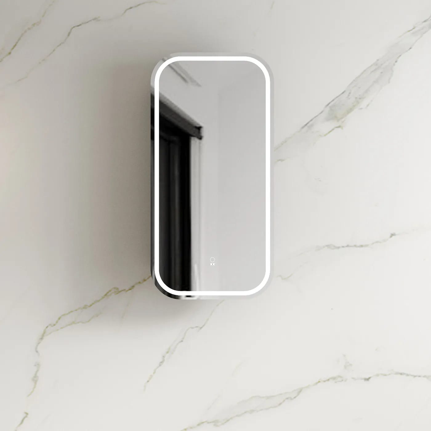 LED Newport Soft square Shaving Cabinet