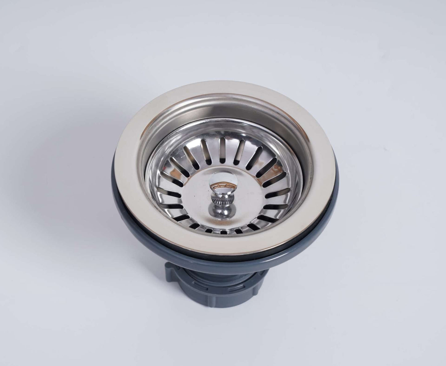 Stainless Steel Basket Waste for Fireclay Sinks - Brushed Nickel
