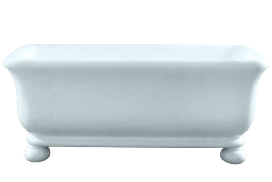 Kirkham 180 TitanCast Solid Surface Bath With Ball Feet - Special Finish