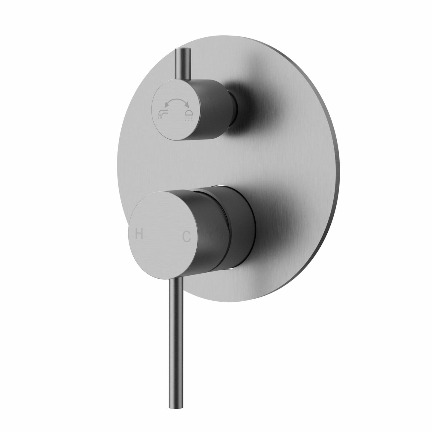 Otus Slimline Stainless Steel Wall Diverter Mixer Trim Kits