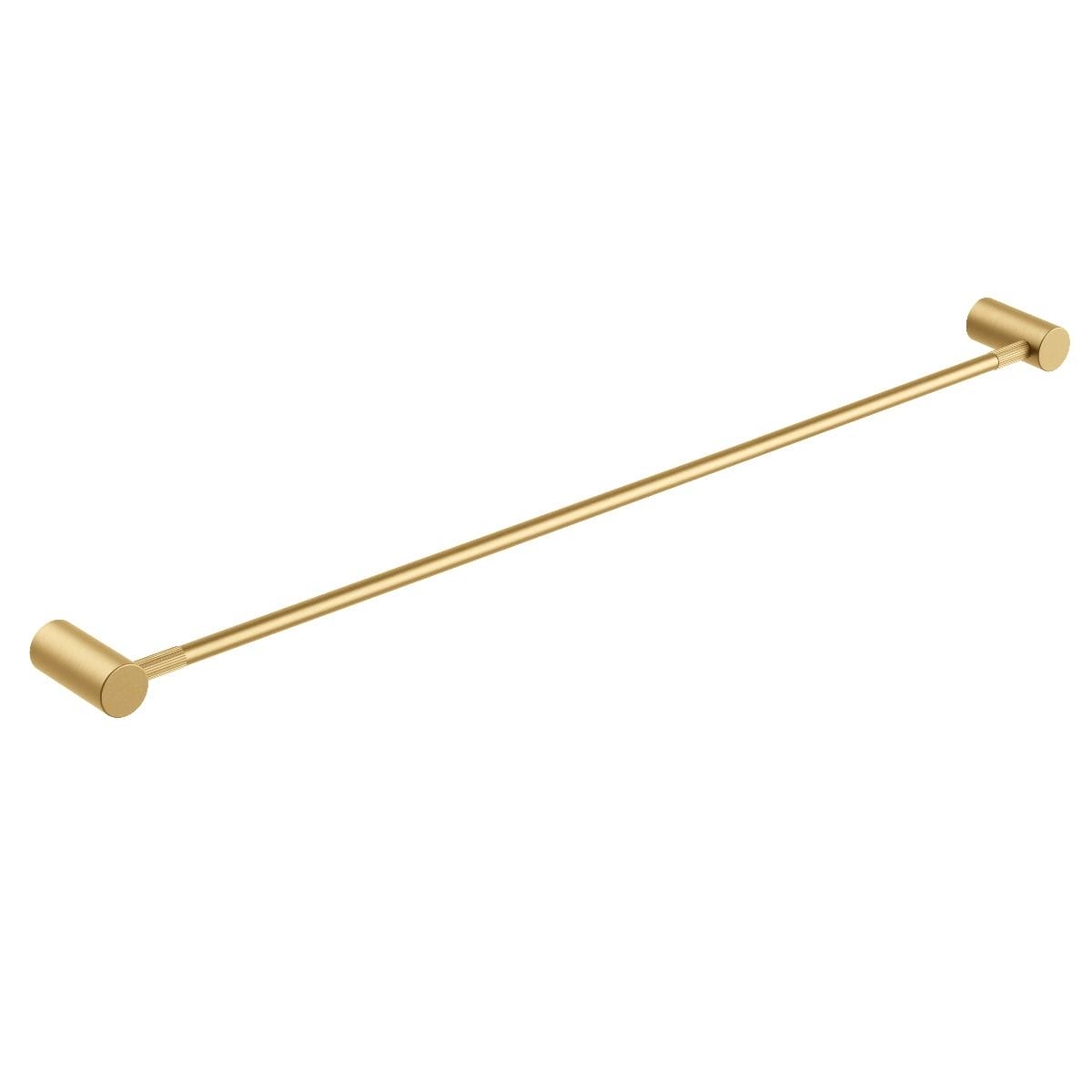 CADDENCE Brushed Brass Single Towel Rail - 800mm