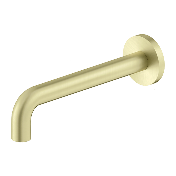 Nero X Plus Wall Basin Set Spout Only 180mm Brushed Gold