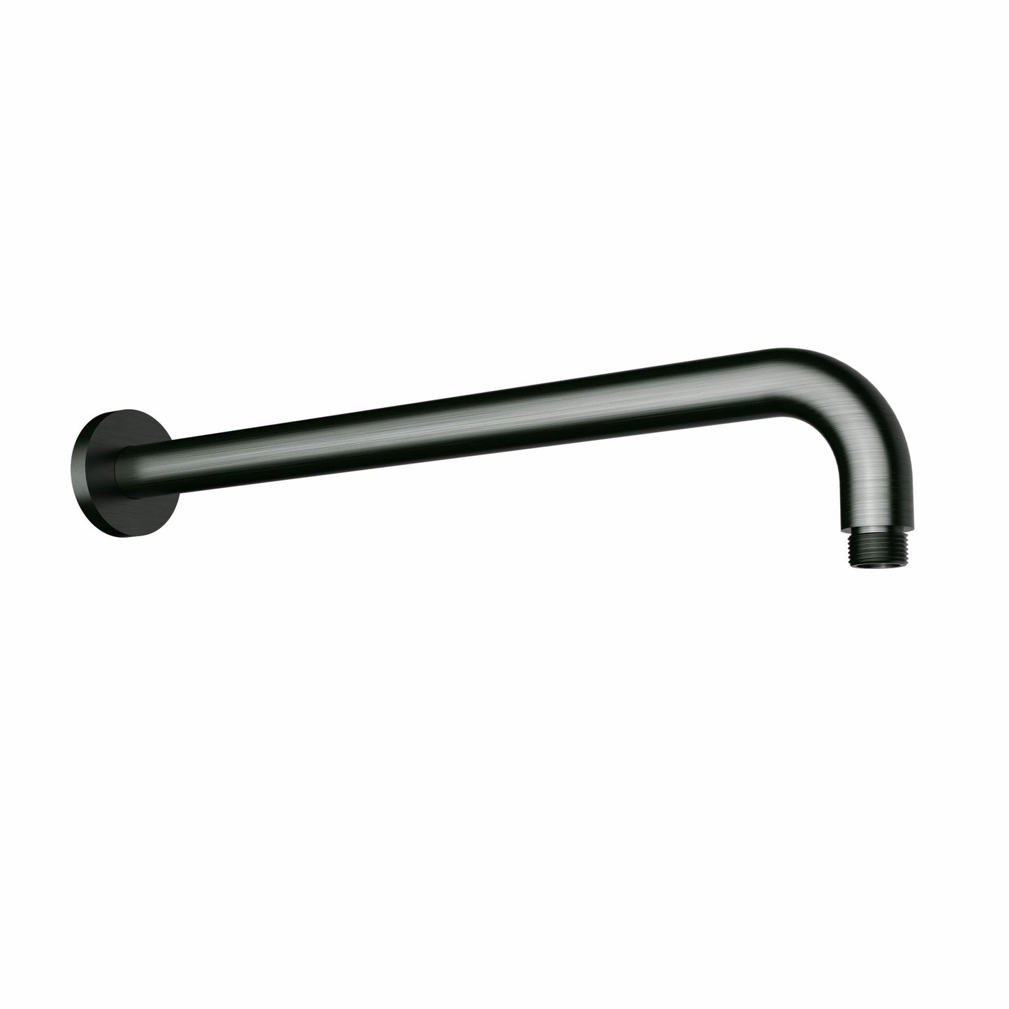 Round Horizontal Wall Shower Arm - Gunmetal