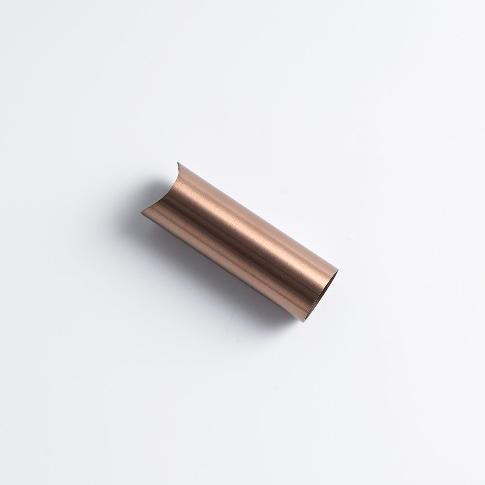 Radiant Brushed Copper round tube leg 70mm