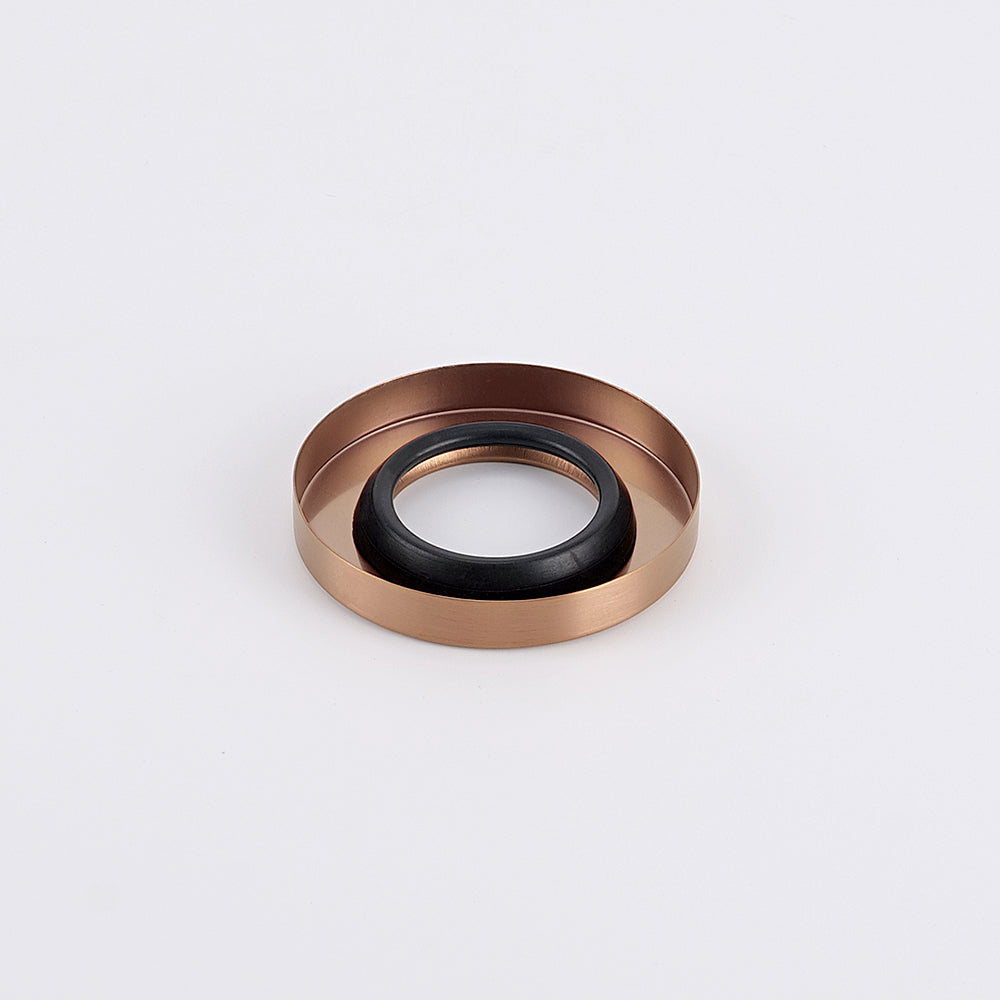 Radiant Brushed Copper Nickel Vertical towel rail (round & flat) Cover Plate