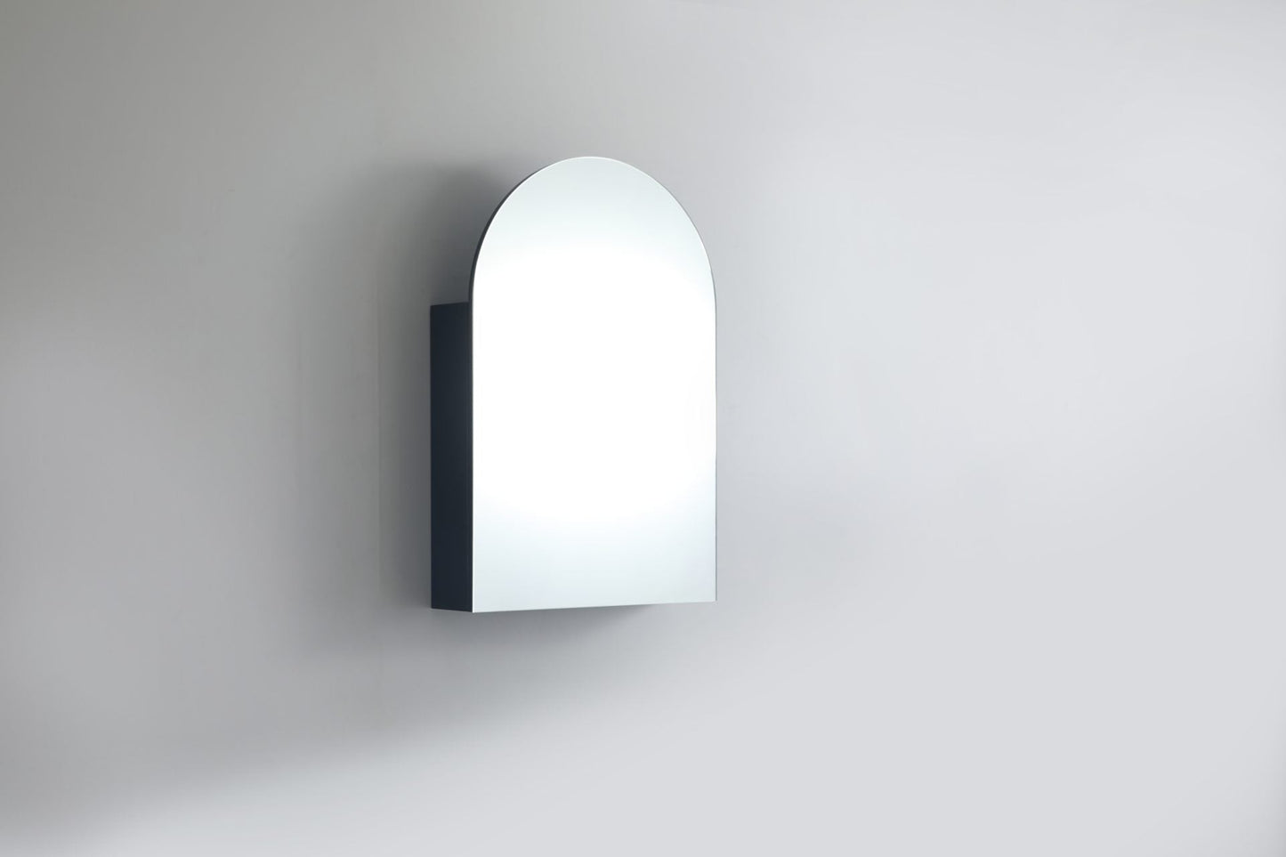 600mmx900mm Olivia Arch Shaving Cabinet - Matte Black