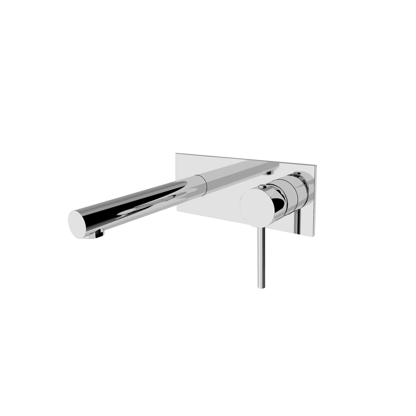 Nero Dolce Wall Basin Mixer Straight Spout Chrome