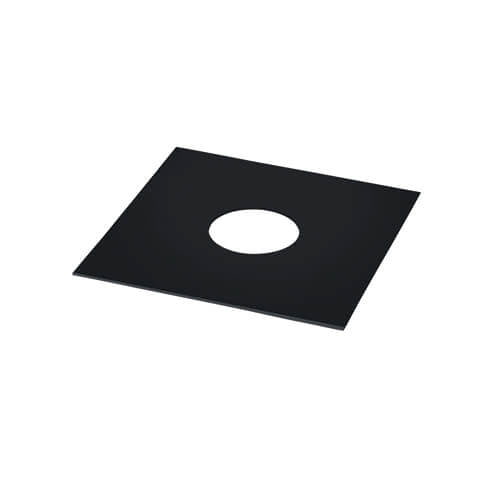 Tilers Mistake Square 90 x 90mm with 30mm hole Matte Black - Matte Black