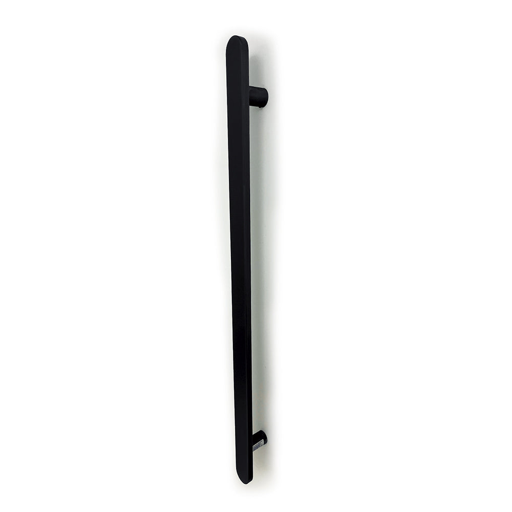 Radiant Matt Black Flat Profile Vertical 930mm NON-HEATED Single Bar Towel Rai