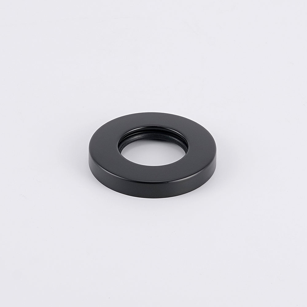 Radiant Matt Black Vertical towel rail (round & flat) Cover Plate