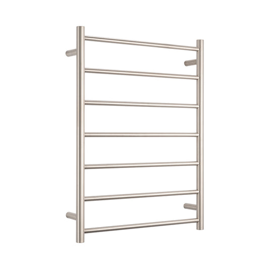 Radiant Brushed Nickel 600 x 800mm Square HEATED Towel Rail RIGHT