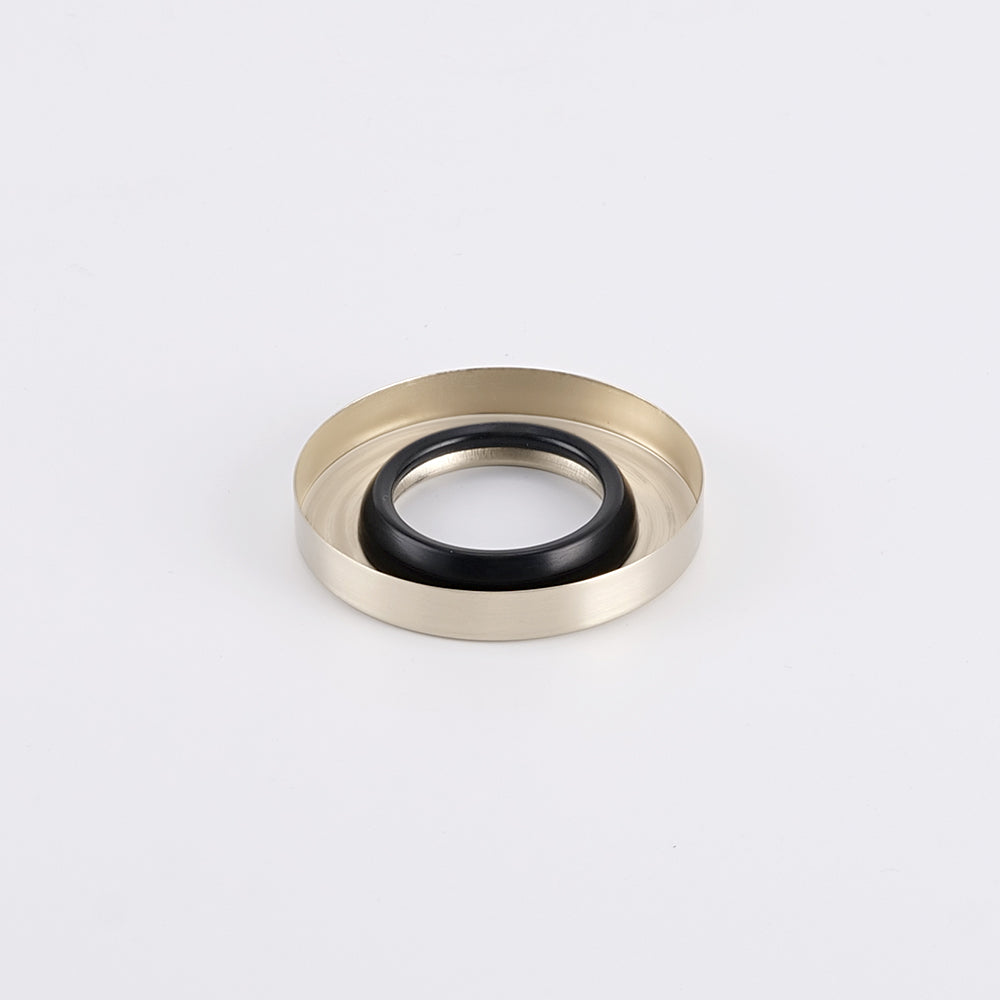 Radiant Brushed Nickel Vertical towel rail (round & flat) Cover Plate