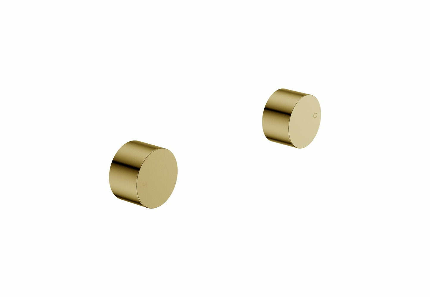Tana 1/4 turn C/D Wall Top Assembly - Brushed Gold