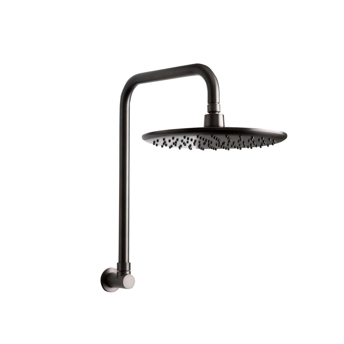 Loui Gunmetal Grey Gooseneck Shower Set