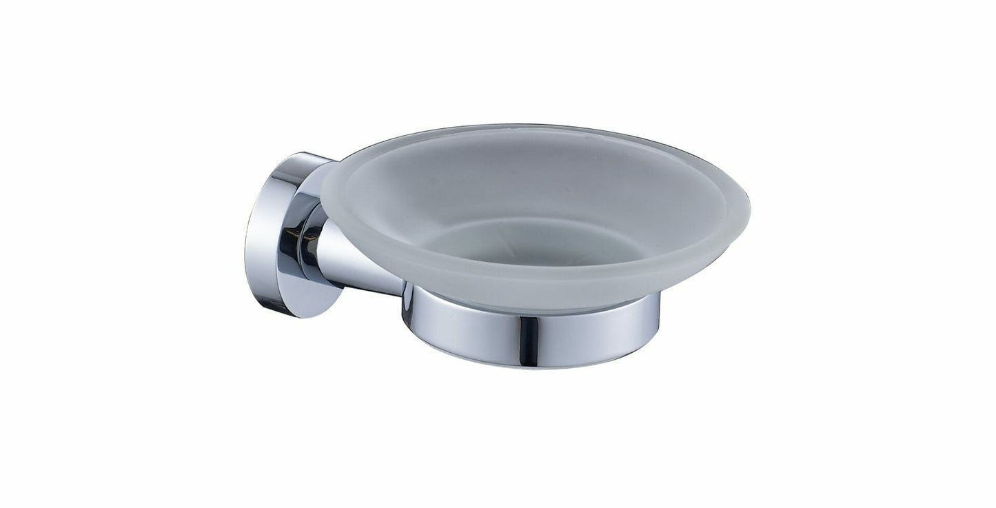 Ruby Round Soap Dish - Chrome