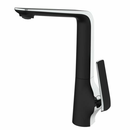 Esperia Matte Black & Chrome Kitchen Mixer - Matt Black/Chrome