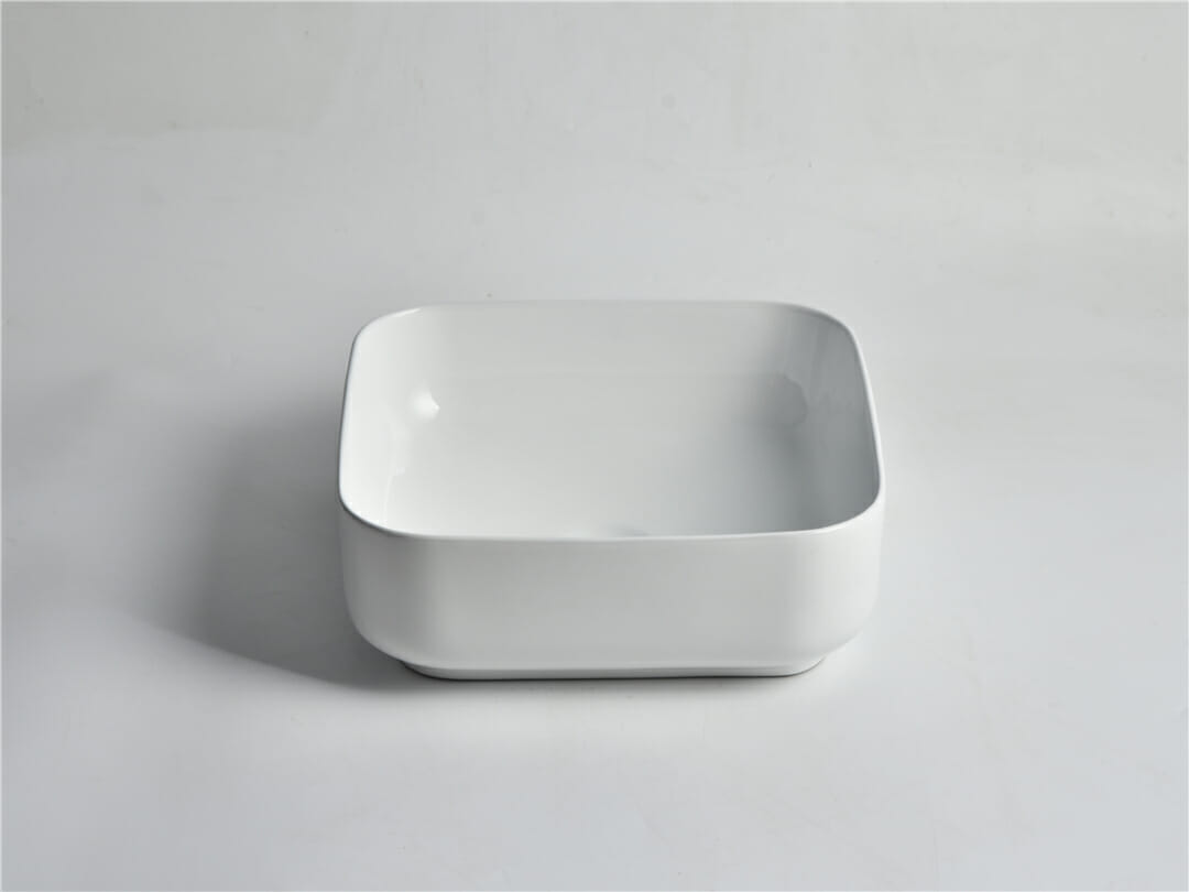 Fine Ceramic Gloss White Above Counter - CLA-423 - 380x380x140mm