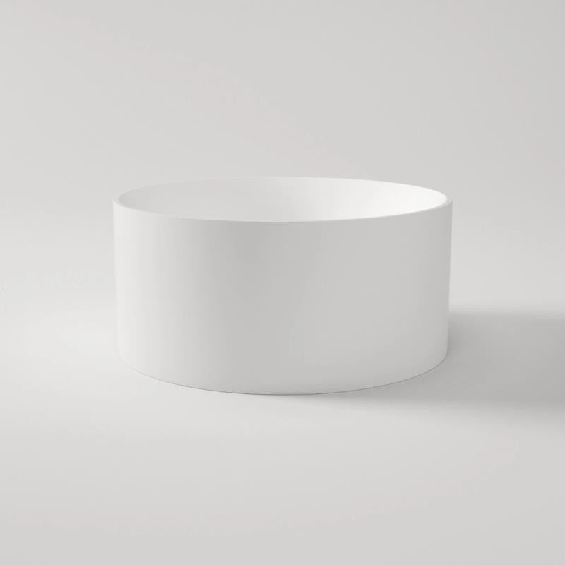 1280mm Ceto Como Round Bathtub - No Overflow - Gloss White
