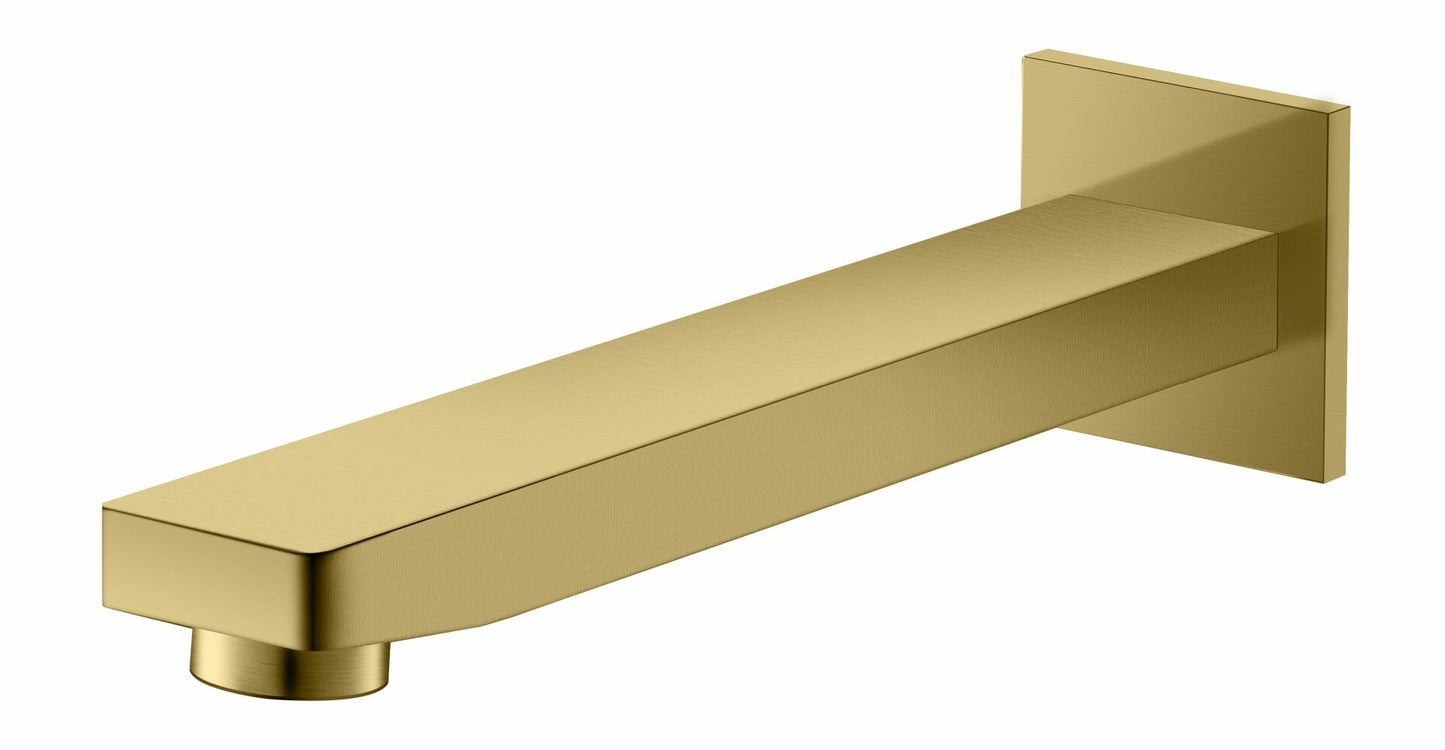 Ceram Bath Spout - Brushed Gold
