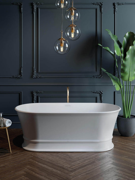 Claremont 170 x 84 MagnaCast Free Standing Bath – Matte White