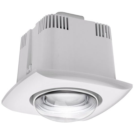 Contour 1 Single Heat Ceiling Bathroom Heater Unit Only - White
