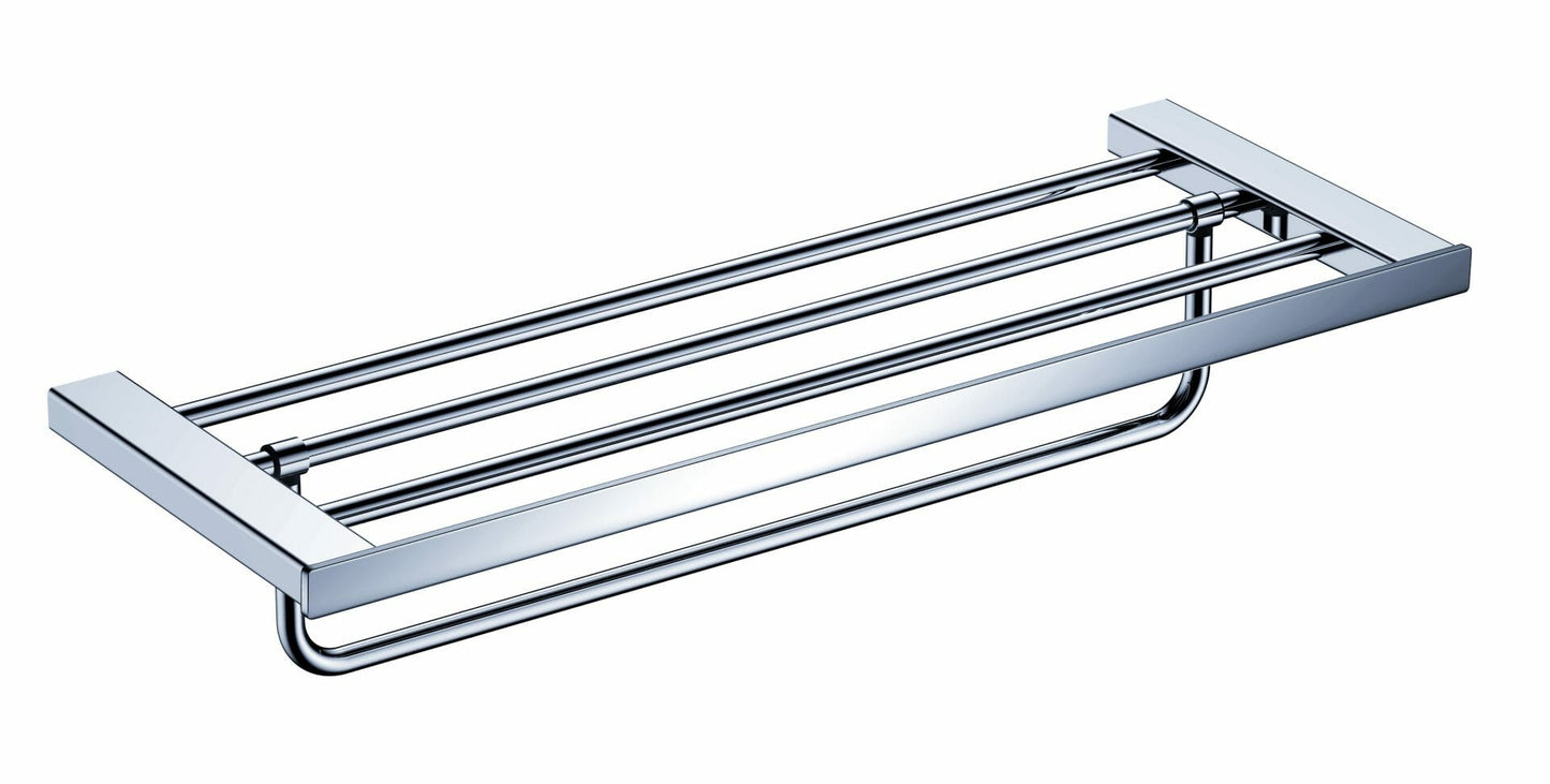 Aiko Square Towel Shelf - Chrome