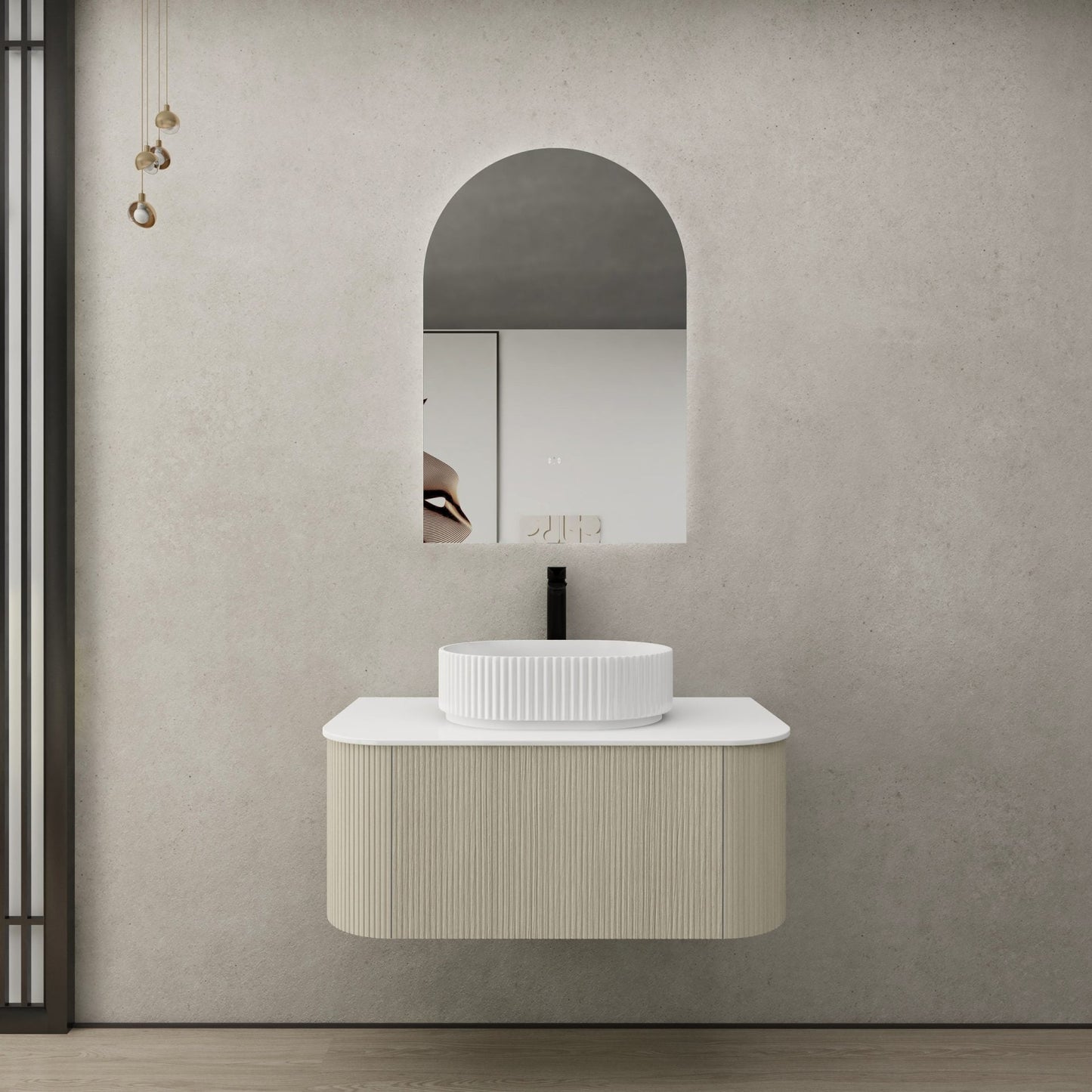 Bronte Wall Hung Vanity - Coastal Oak - 900mm