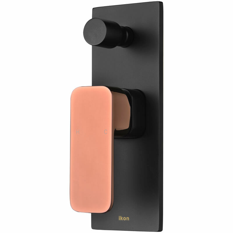Seto Matte black Wall Mixer/Divt