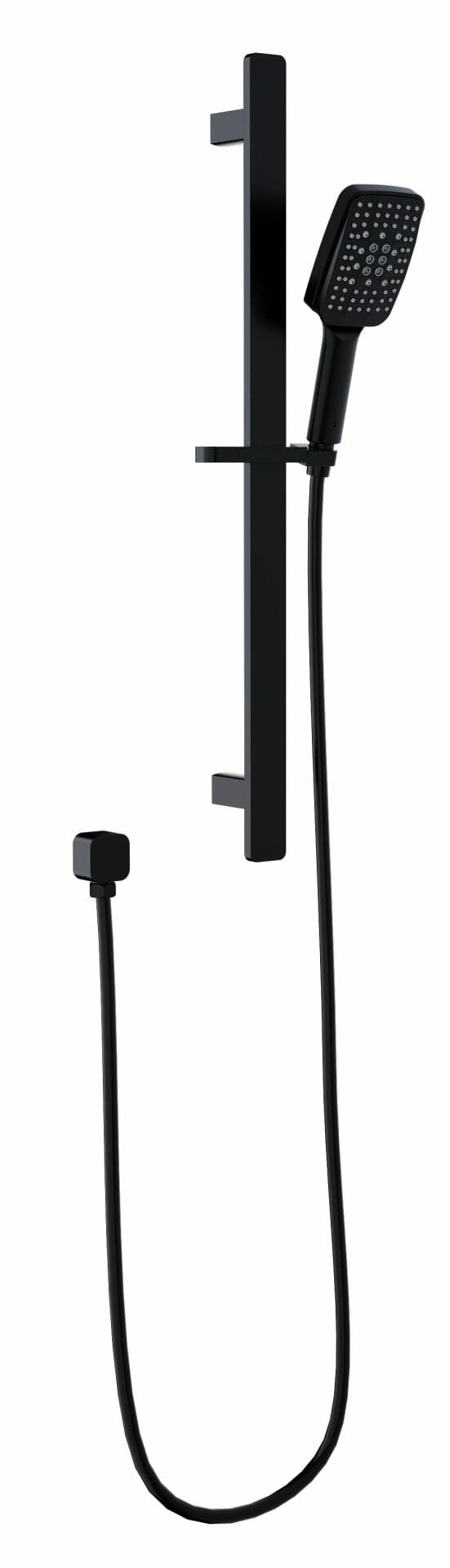 Seto Sliding Shower Rail - Matt Black
