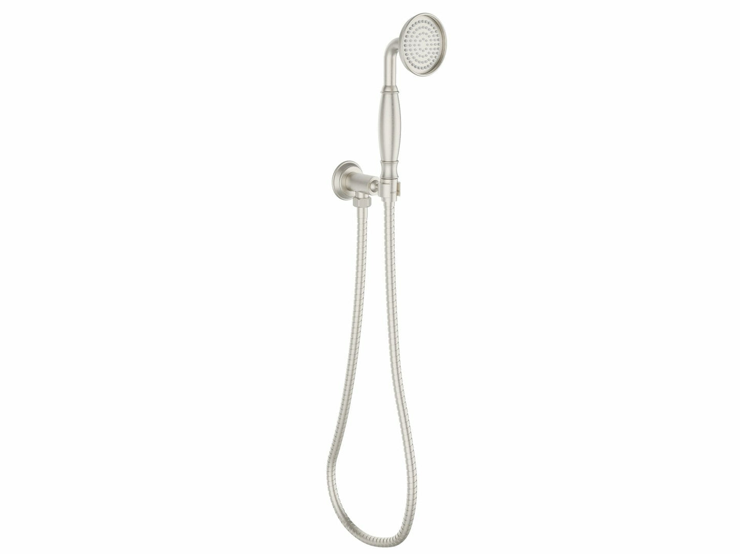 Clasico Handshower On Wall Outlet Bracket in Brushed Nickel