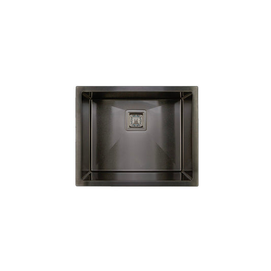 Vanté Nano Coated Single Bowl Kitchen Sink - R10 Corner - SS 304 Stainless Steel - 550mm - PVD Gunblack