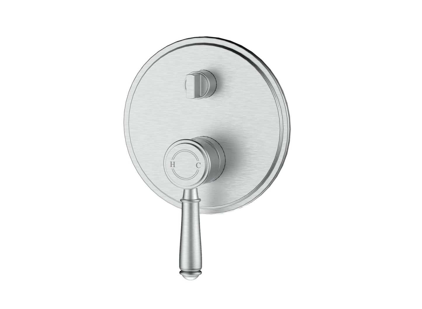 Clasico Wall Diverter Mixer Trim Kits in Brushed Nickel