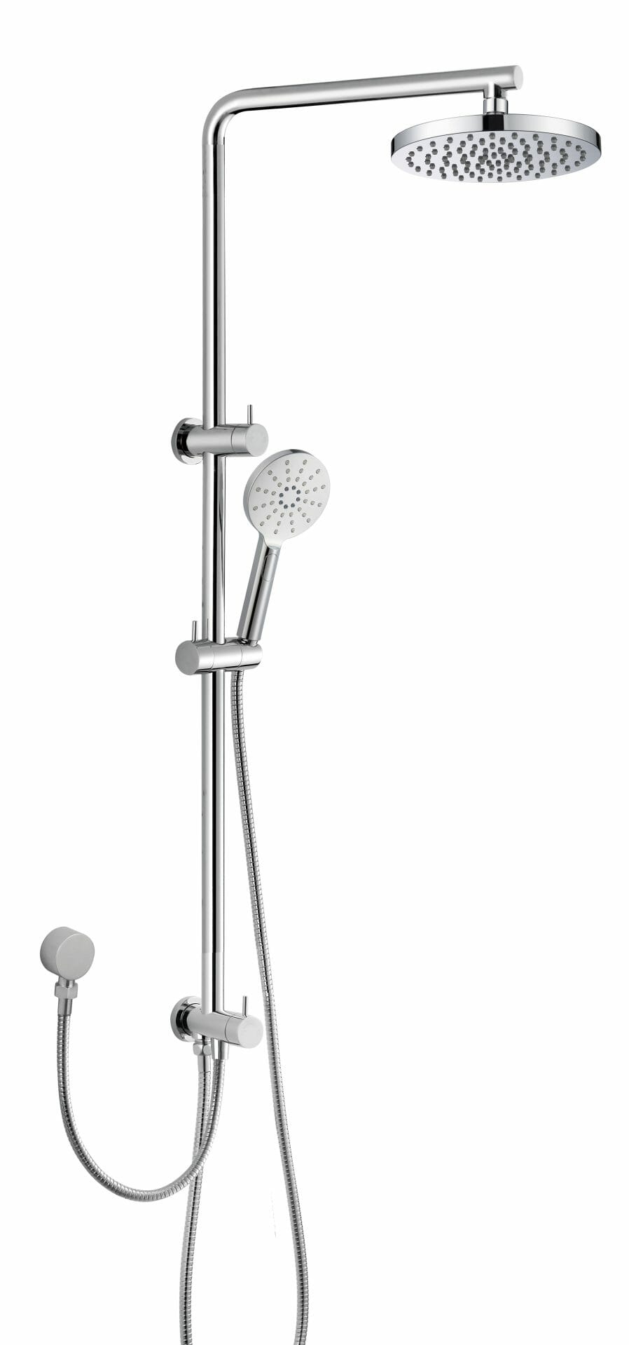 Cora Multi-function Shower Set Two Hoses 200 mm - Chrome
