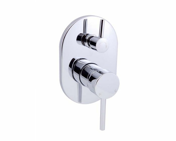 Otus Wall Mixer With Diverter - Chrome