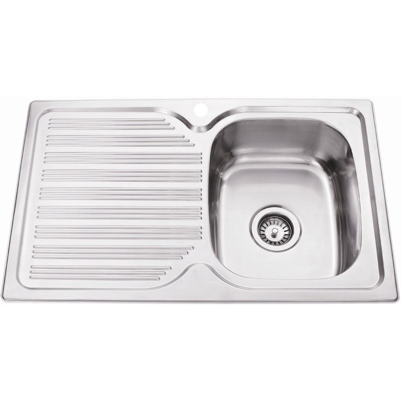 Otus Single Bowl Single Drainer Sink RHB 800mm