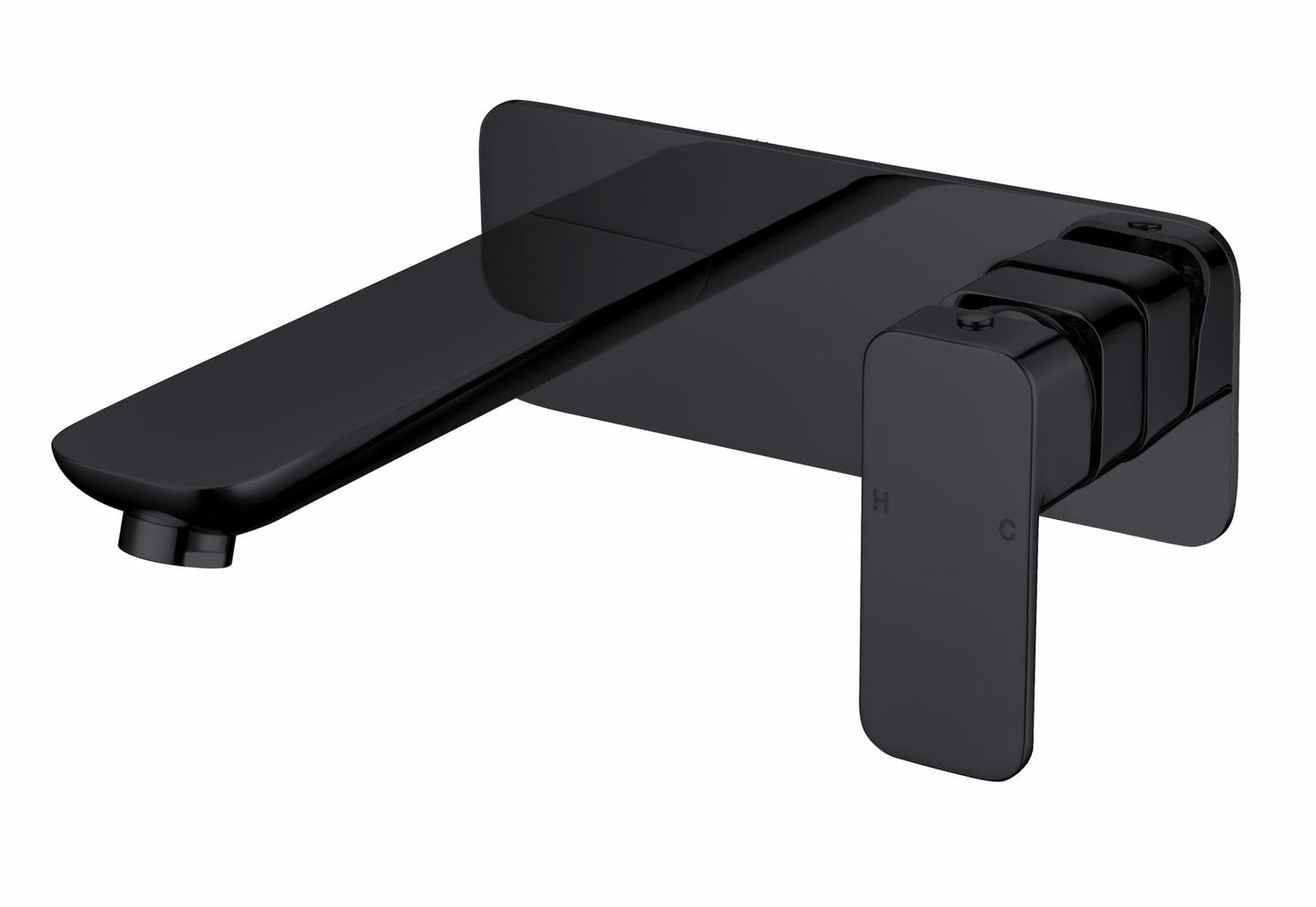 Nova Wall Basin Mixer - Matt Black