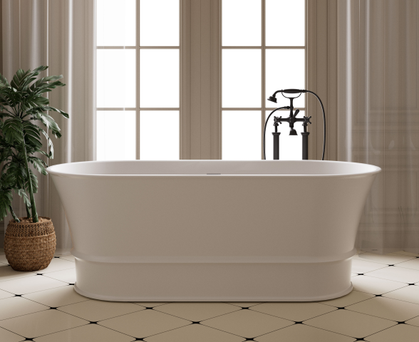 Harrington Solid Surface Stone Free Standing Bath