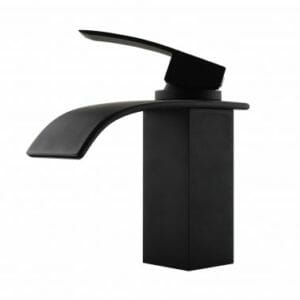 CASCADE Waterfall Matt Black Basin Mixer